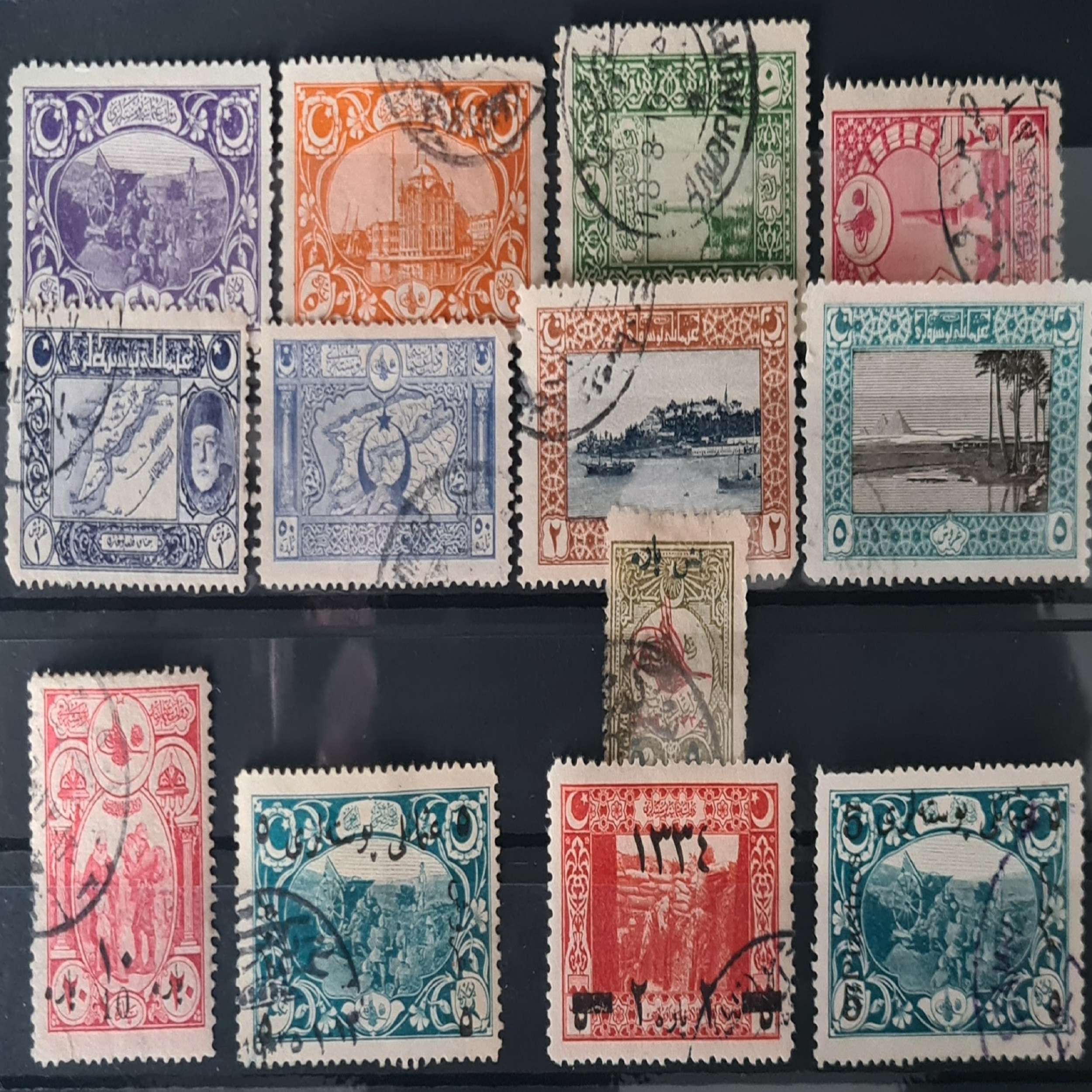 nadir-osmanlı-pullar-13-adet nadir-osmanlı-pullar-13-adet