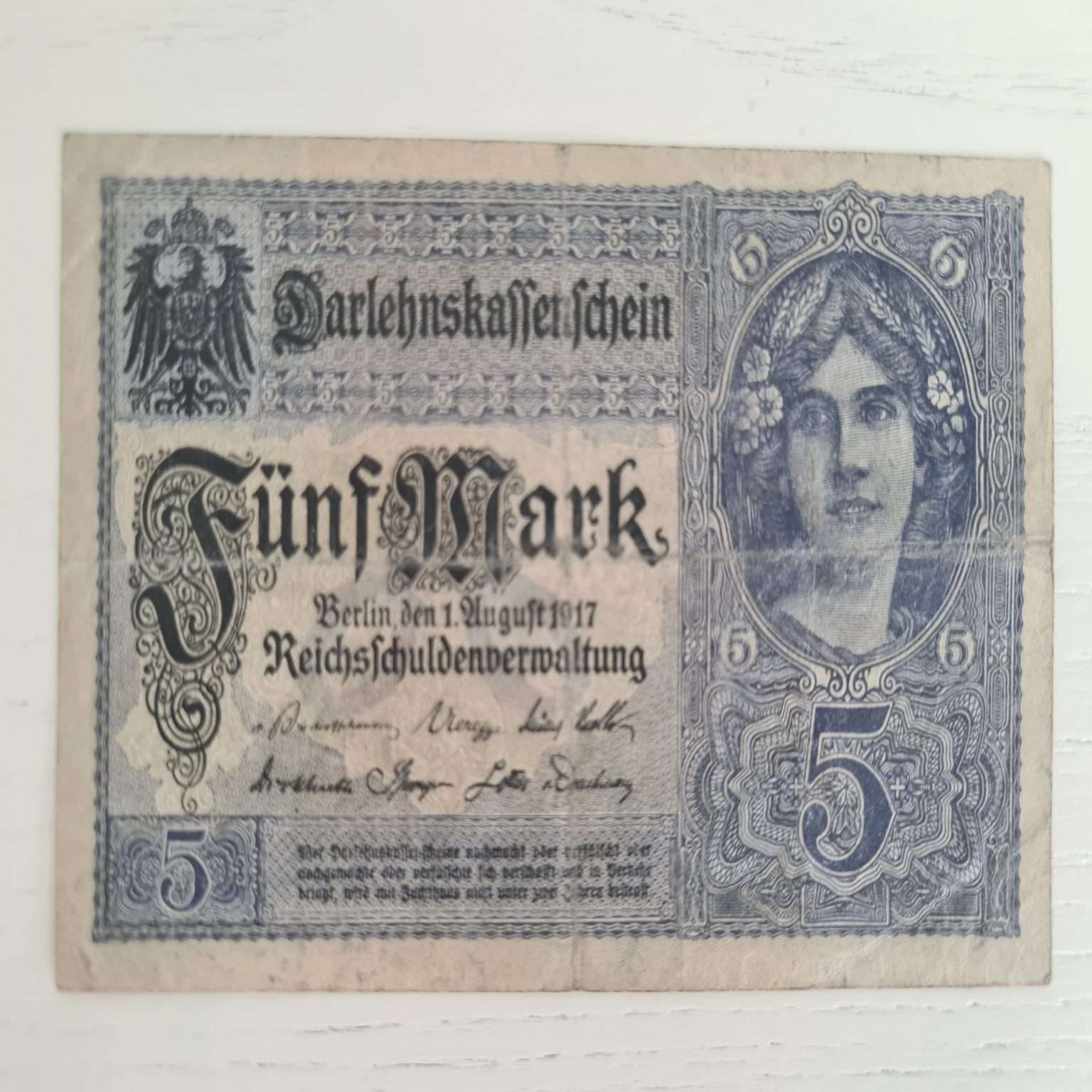 almanya-1917-5-mark-1