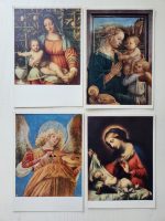 4 Adet Yabancı Dini Kartpostal Avrupa 10x15cm boyutunda dönemine ait