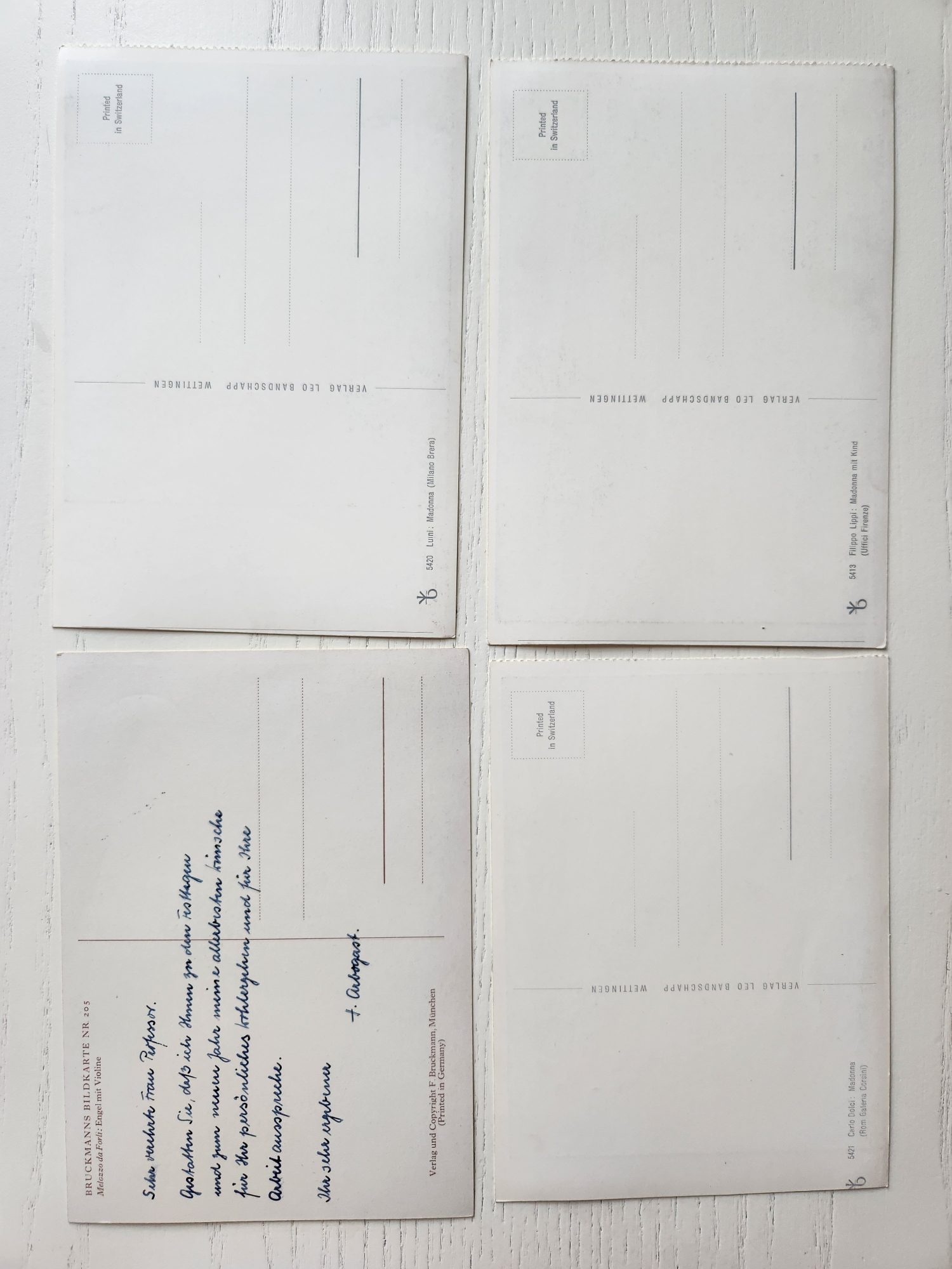 4 Adet Yabancı Dini Kartpostal Avrupa 10x15cm boyutunda dönemine ait - Görsel 2