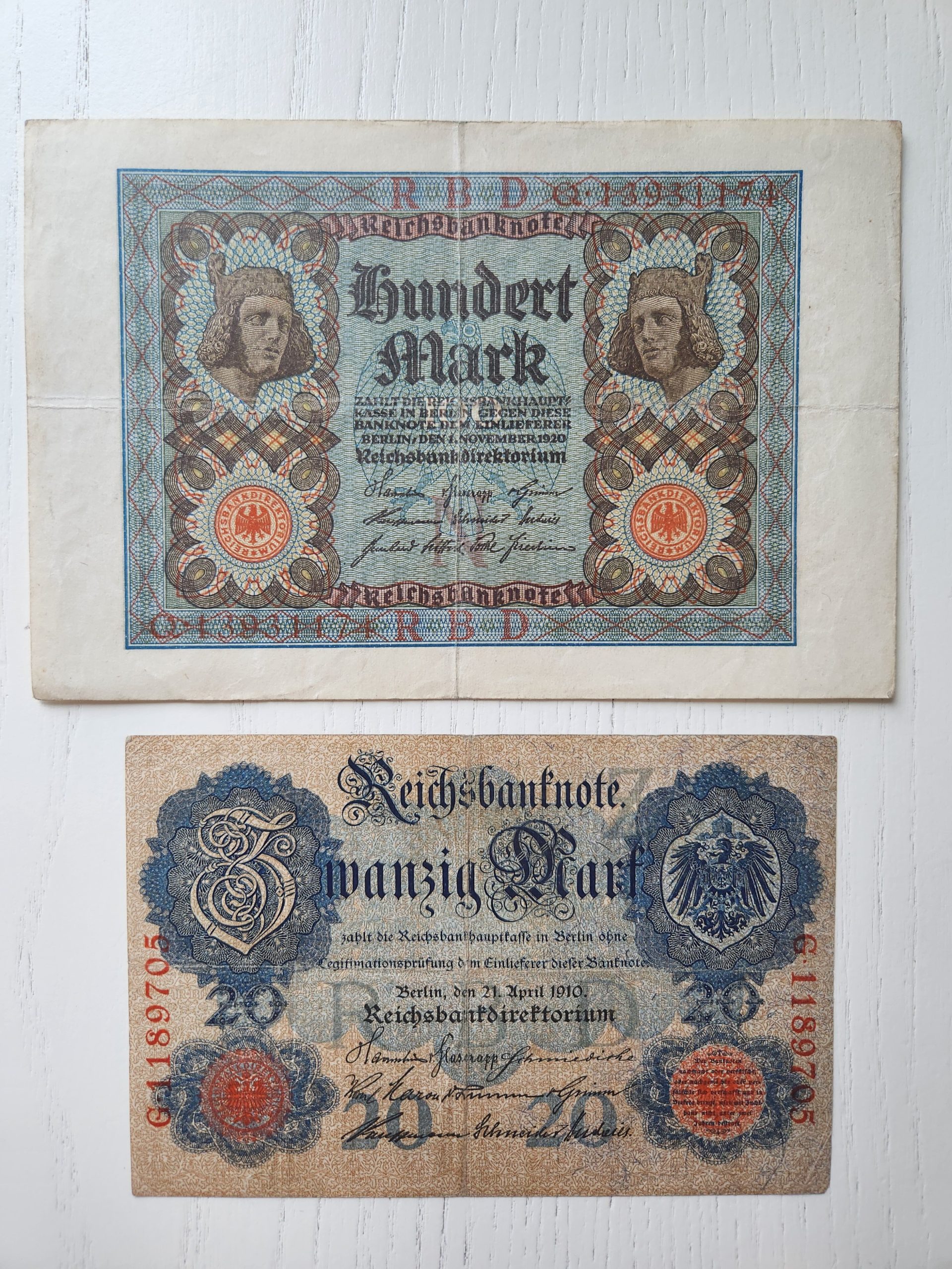 1000009181-scaled.jpg Alman Eski Dönem Mark Seti 1910 ve 1920 tarihli - Görsel 1