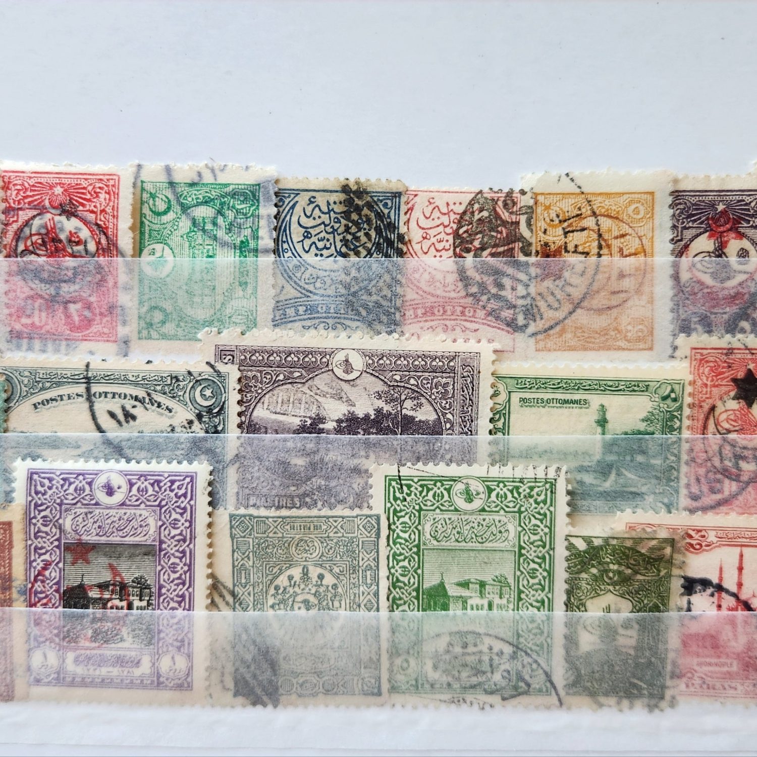19 Adet Osmanlı Pulları Koleksiyon Tamamı orjinal dönemine ait pullar