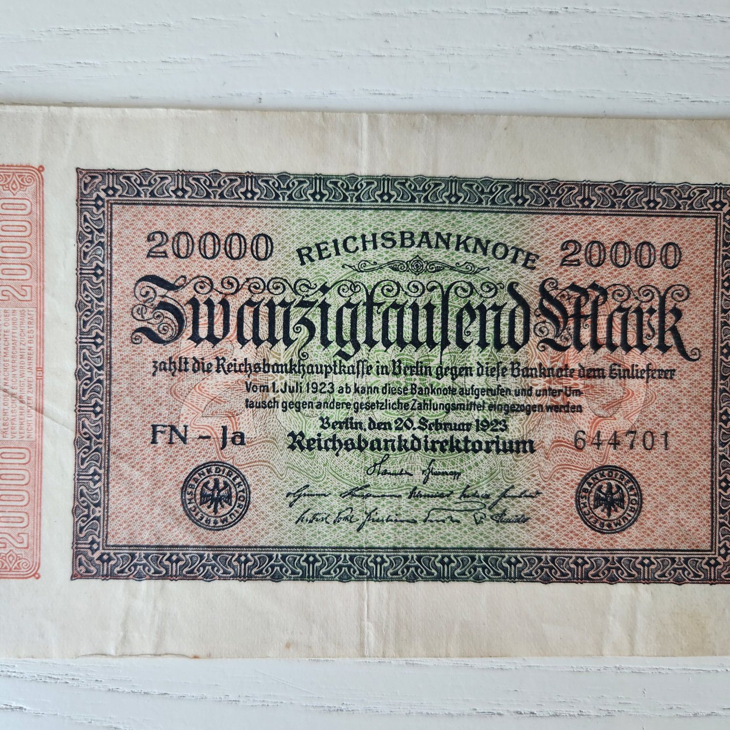 Almanya berlin banknot büyük boy 9x13