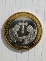 4cm Çap Nadir Papa Hristiyan Madalya