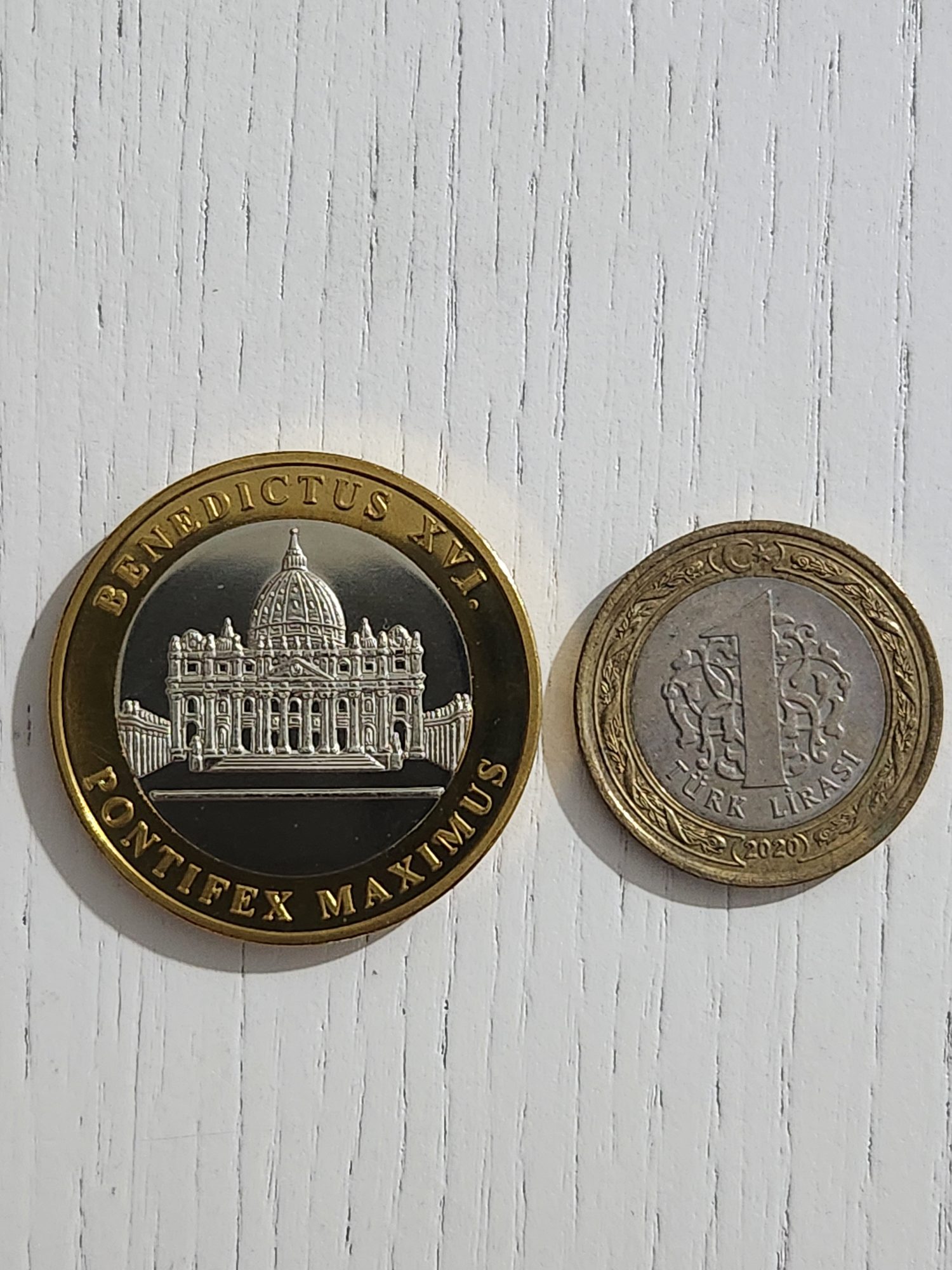 4cm Çap Nadir Papa Hristiyan Madalya - Görsel 4
