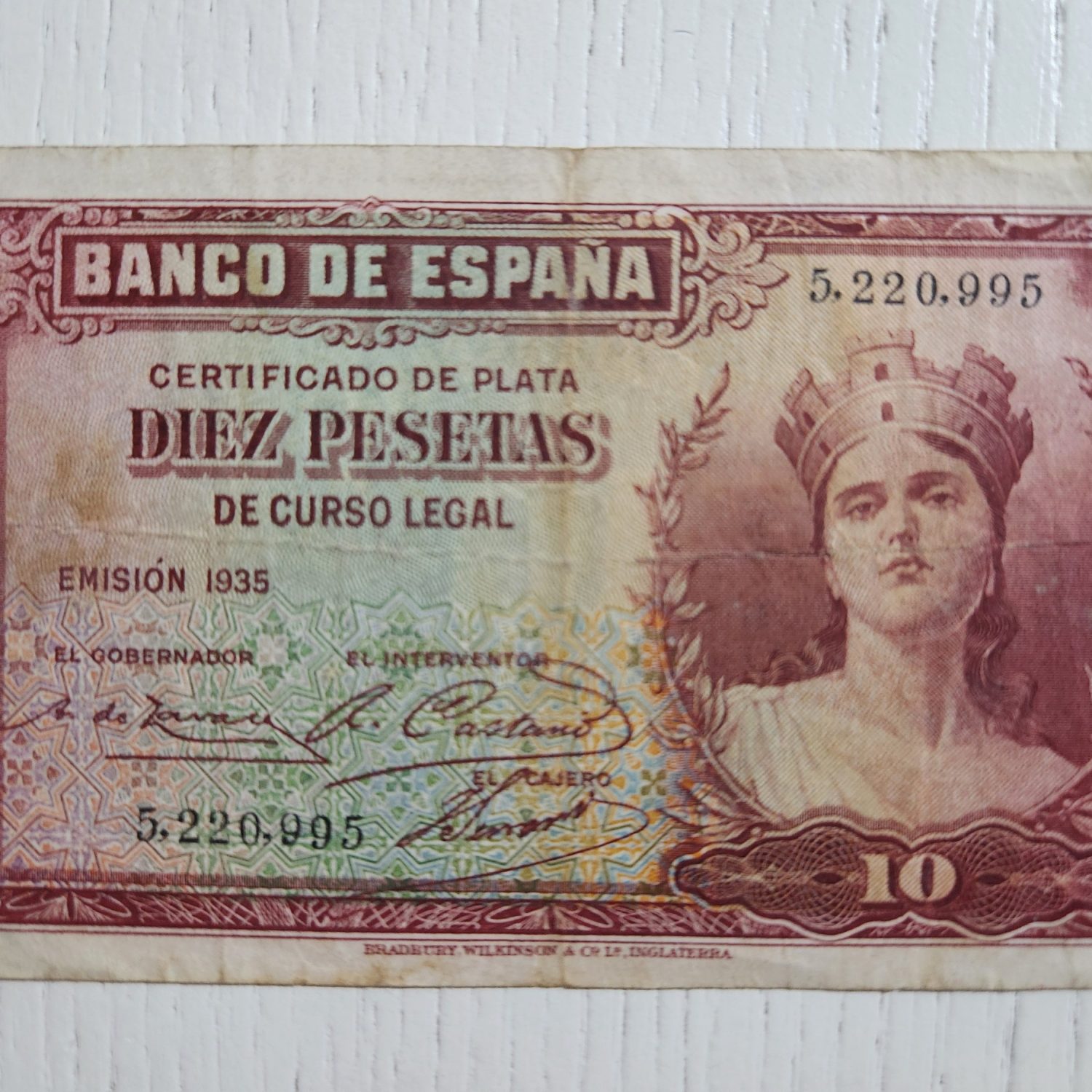 1935 Tarihli İspanya Pesetas Nadir