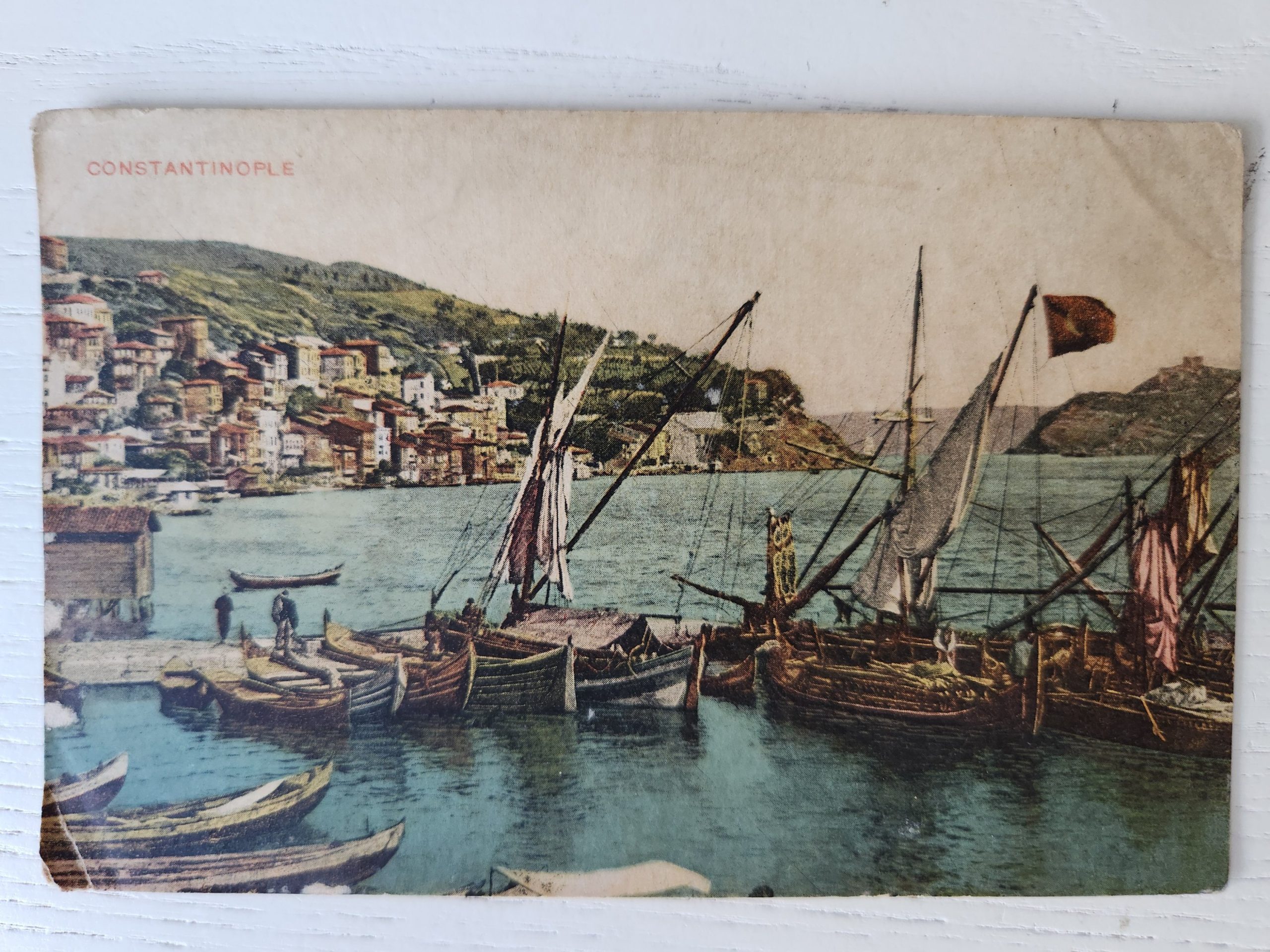 1000013281-scaled.jpg Osmanlı Dönem Boğaz Manzarası Bayrak detaylı - Görsel 1