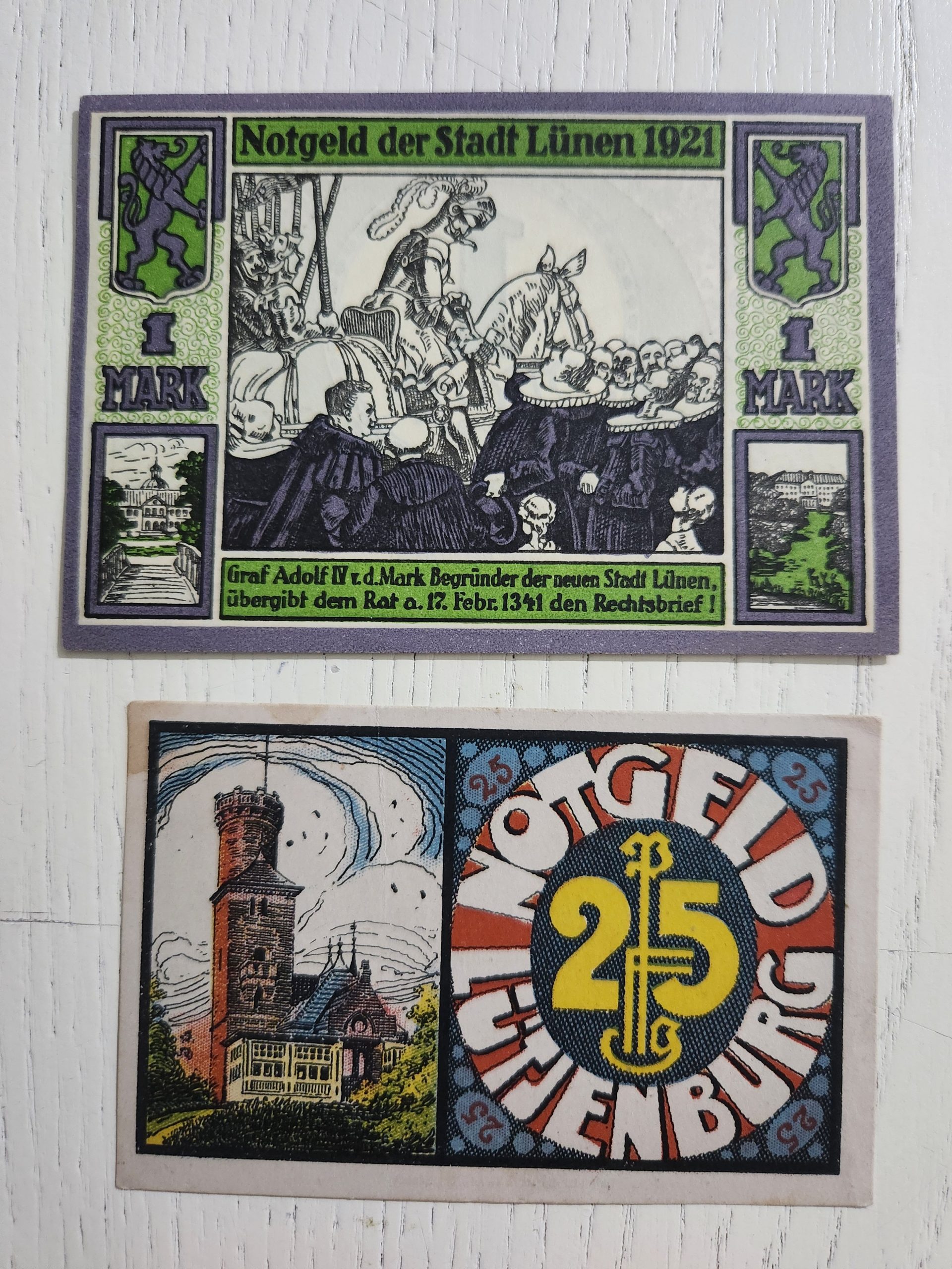 1000013926-scaled.jpg Alman Notegeld 1921 Tarihli 2 Adet - Görsel 1