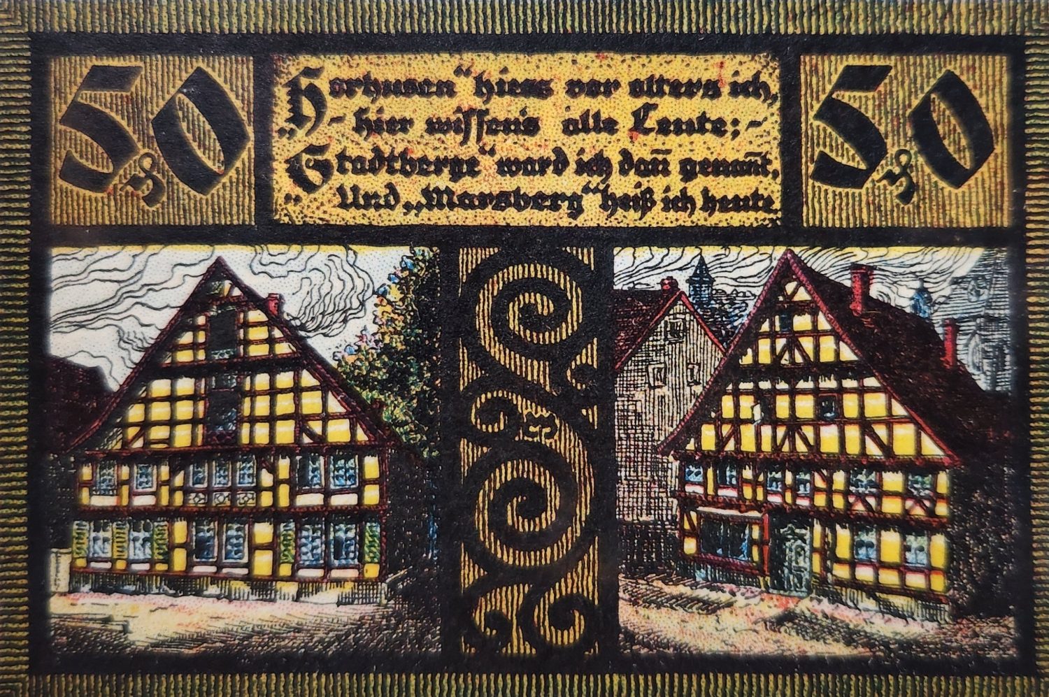 Alman Notegeld 1920 Tarihli Güzel Görsel Nadir - Görsel 2