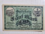 1918 Alman 5 Mark Temiz Orijinal dönemine ait