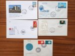 5 Adet Yerli ilk Gün Zarfı FDC 1970 ve 1995 arasına ait farklı zarflar