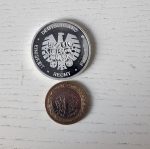 Alman Nadir Hatıra Madalyon 3.5 cm Çap Gümüş - Görsel 2