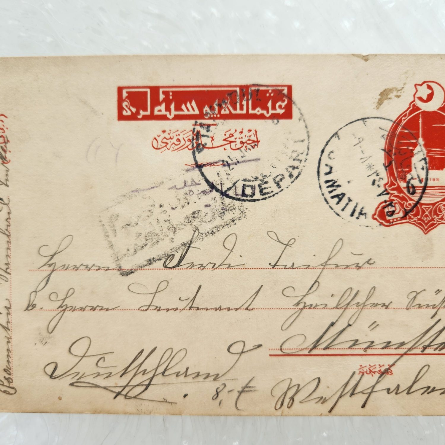 1918 Tarihli Osmanlıca Kız Kulesi Görselli