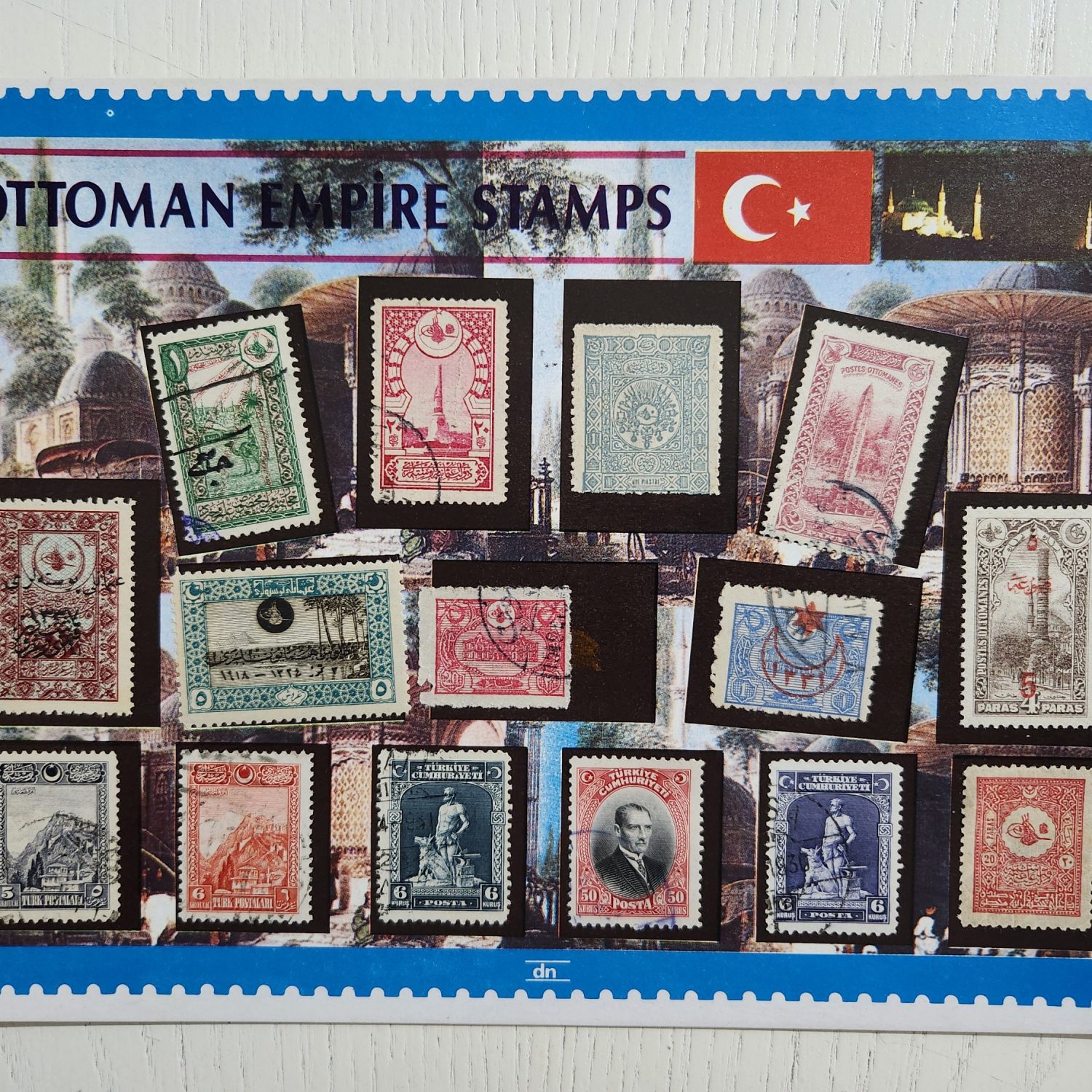 15 Adet Osmanlı Pulları Koleksiyonu Tamamı orjinal dönemine ait pullar