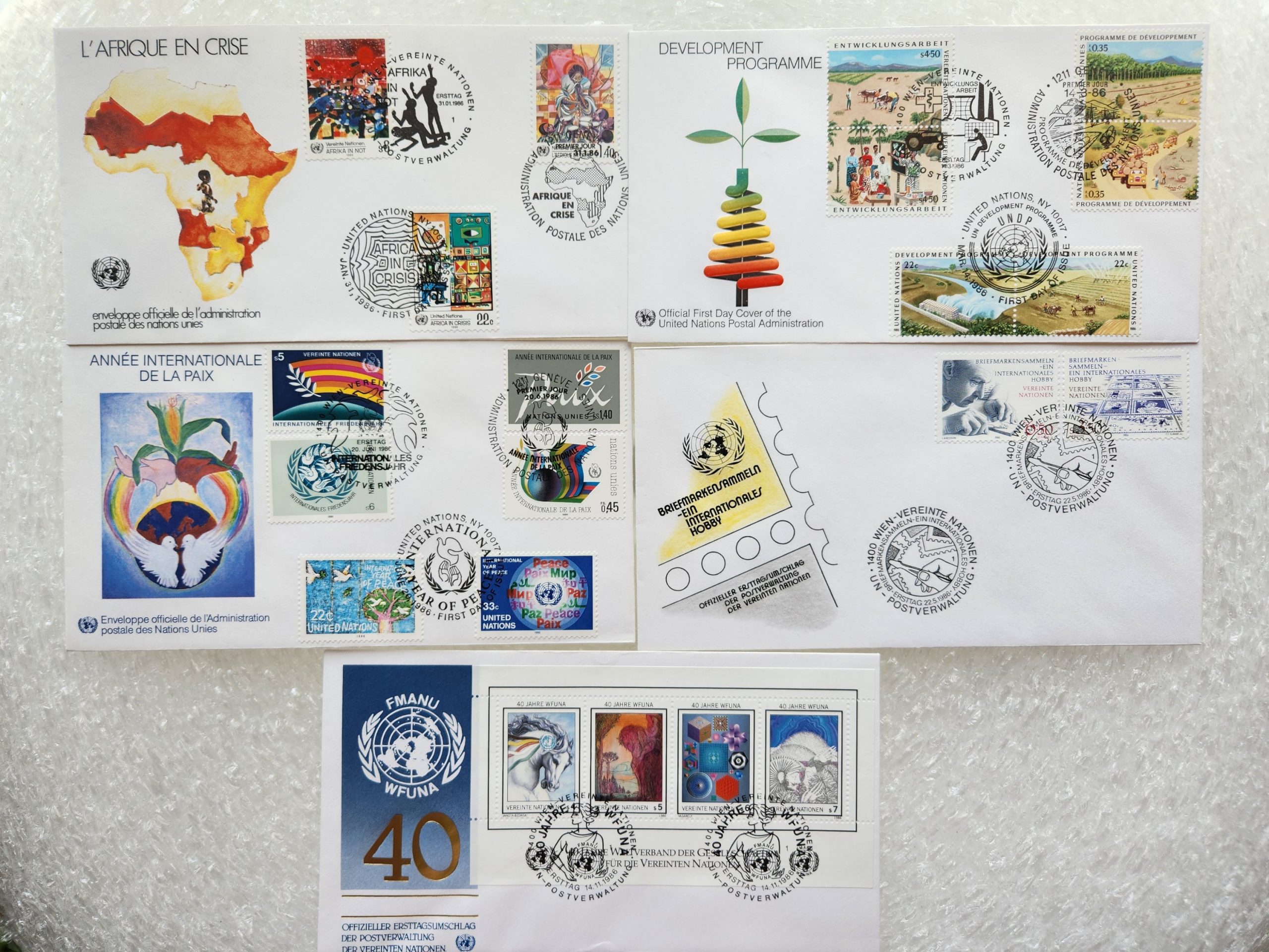 1000018328-scaled.jpg 5 Adet Zarf Pullu Birleşmiş Milletler FDC - Görsel 1