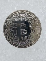 4cm Gümüş Renk Bitcoin Madalya Hatıra