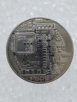 4cm Gümüş Renk Bitcoin Madalya Hatıra - Görsel 3