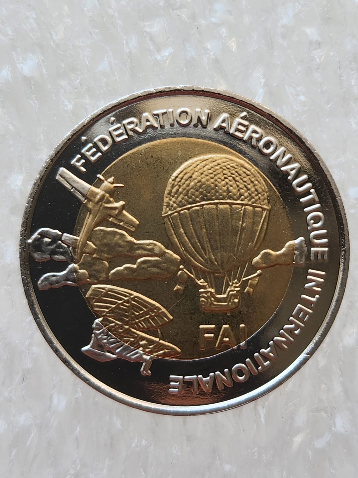 1997 Finlandiya Türk Hava Oyunları Hatıra Madalyon 4cm Çap - Görsel 2