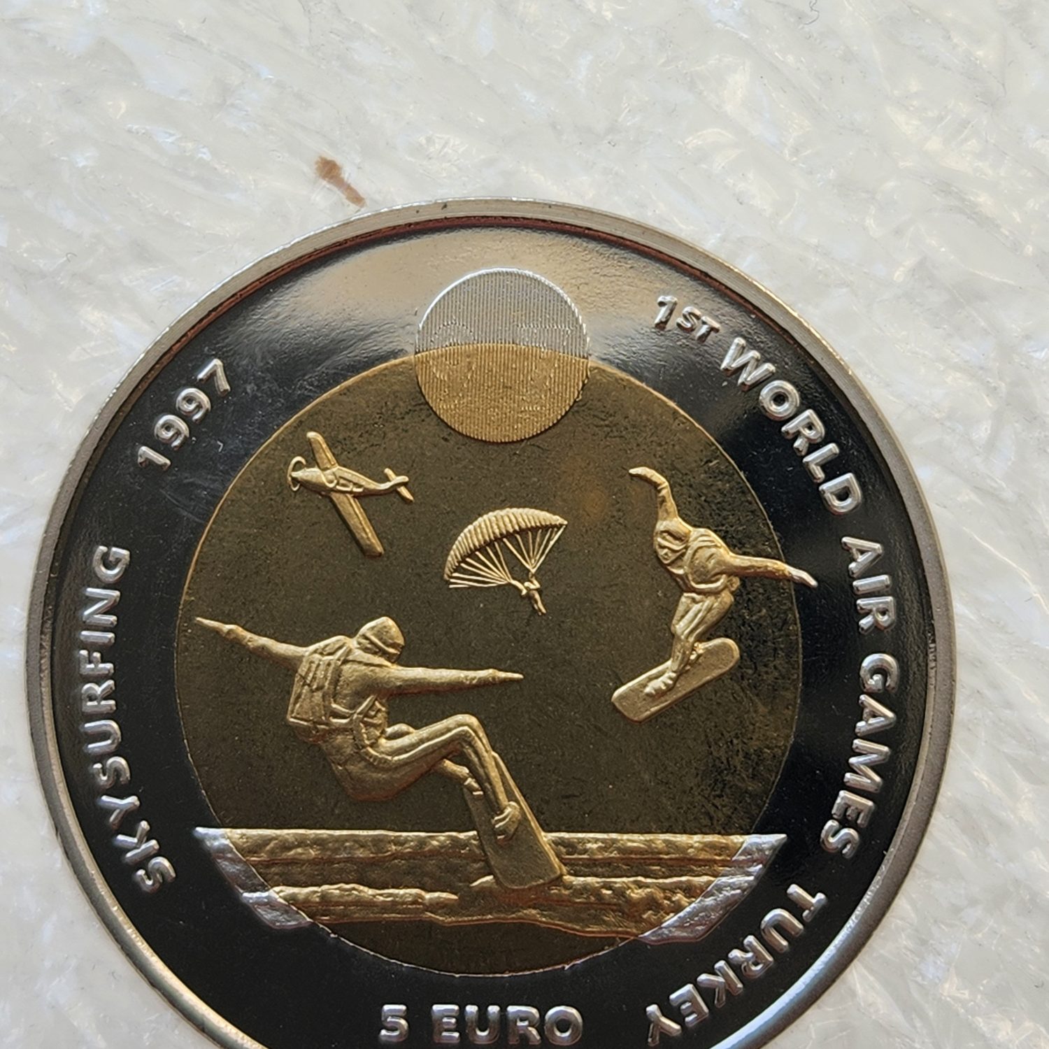 1997 Finlandiya Türk Hava Oyunları Hatıra Madalyon 4cm Çap