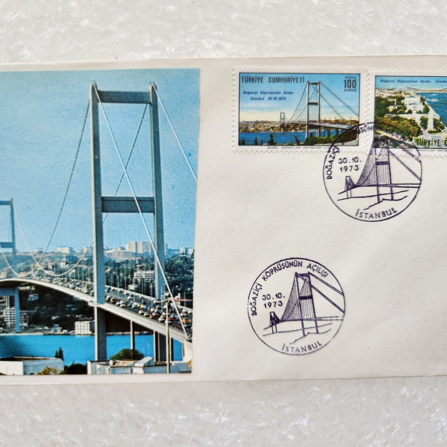 1973 Boğaziçi Köprüsü Zarf FDC