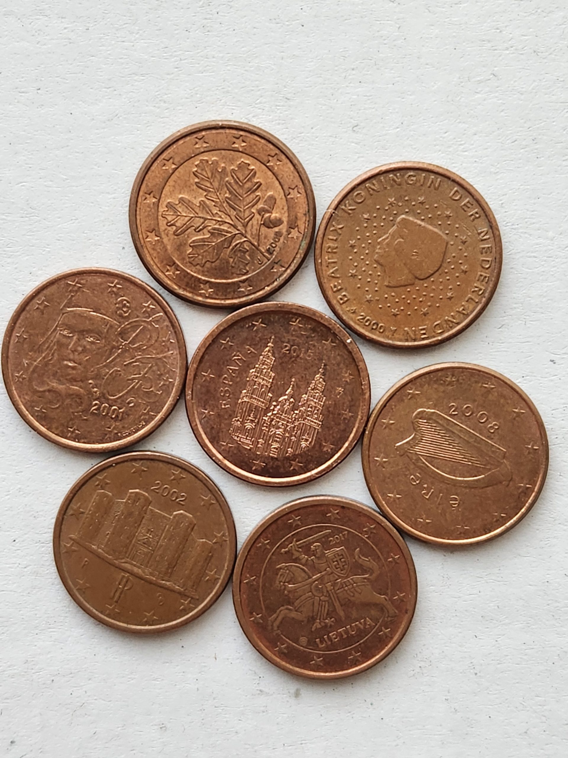 1000020121-scaled.jpg 7 Adet Farklı Tarihler Eurocent Nadir - Görsel 1