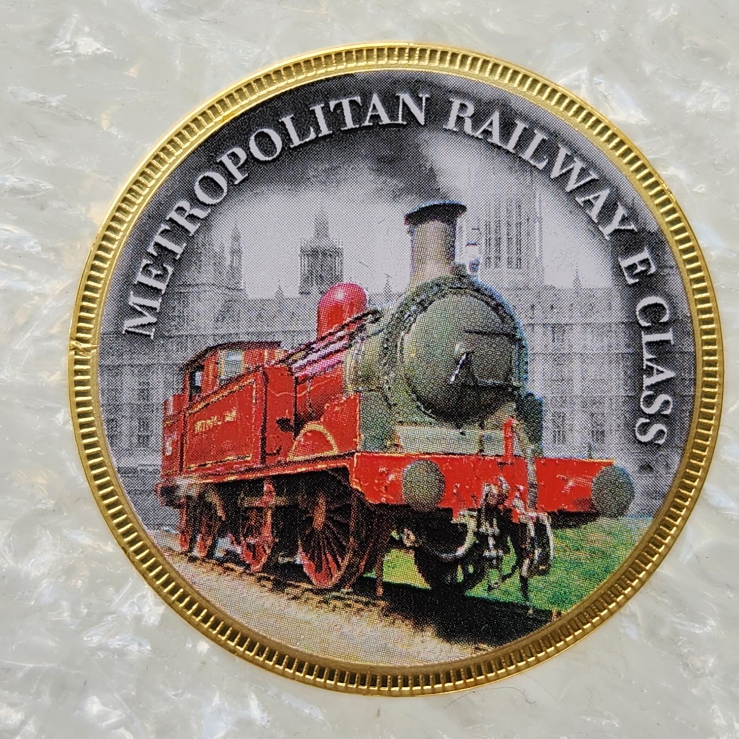 Alman Demiryolu Serisi Metropolitan Railway Altın kaplama bakır hatıra madalya