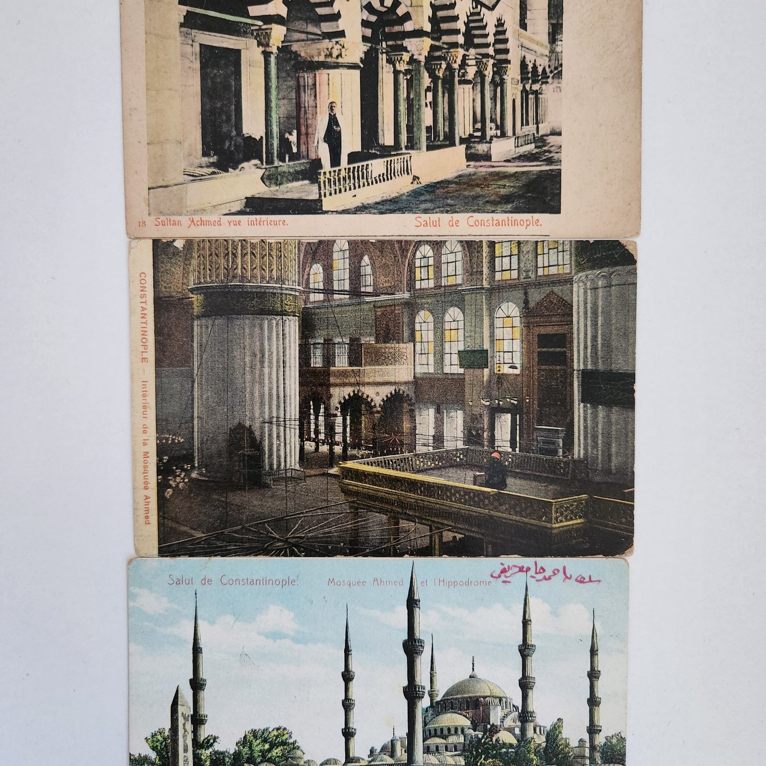 3 Adet Osmanlıca İstanbul Camileri