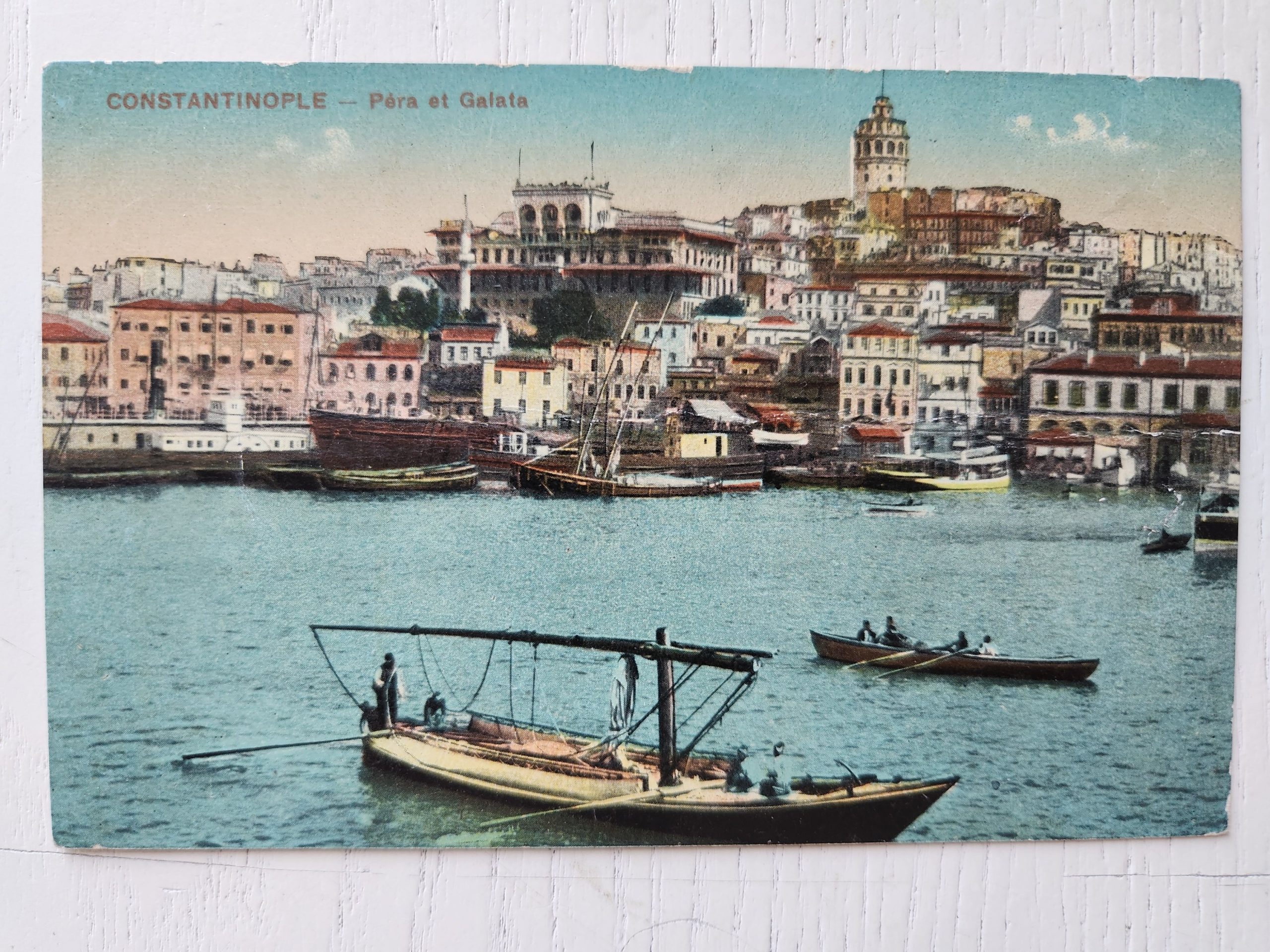 1000030374-scaled.jpg Osmanlıca Pera Kartpostal 1919 Tarihli - Görsel 1