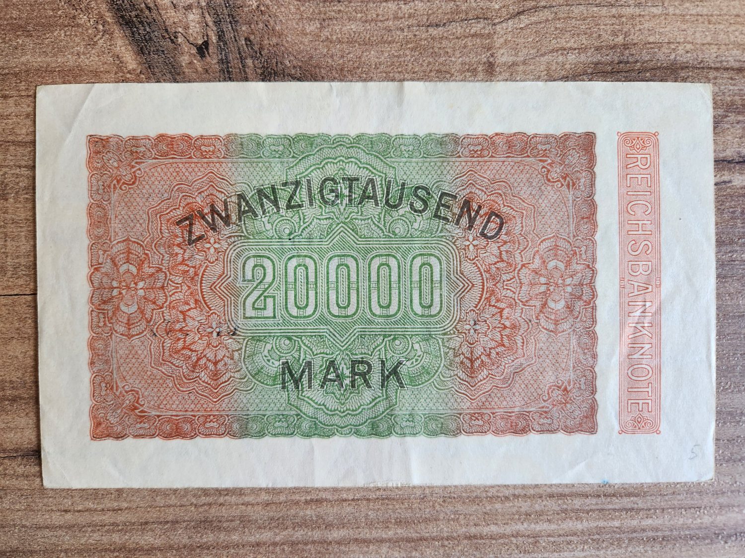 1923 Tarihli Alman 20bin Mark - Görsel 2