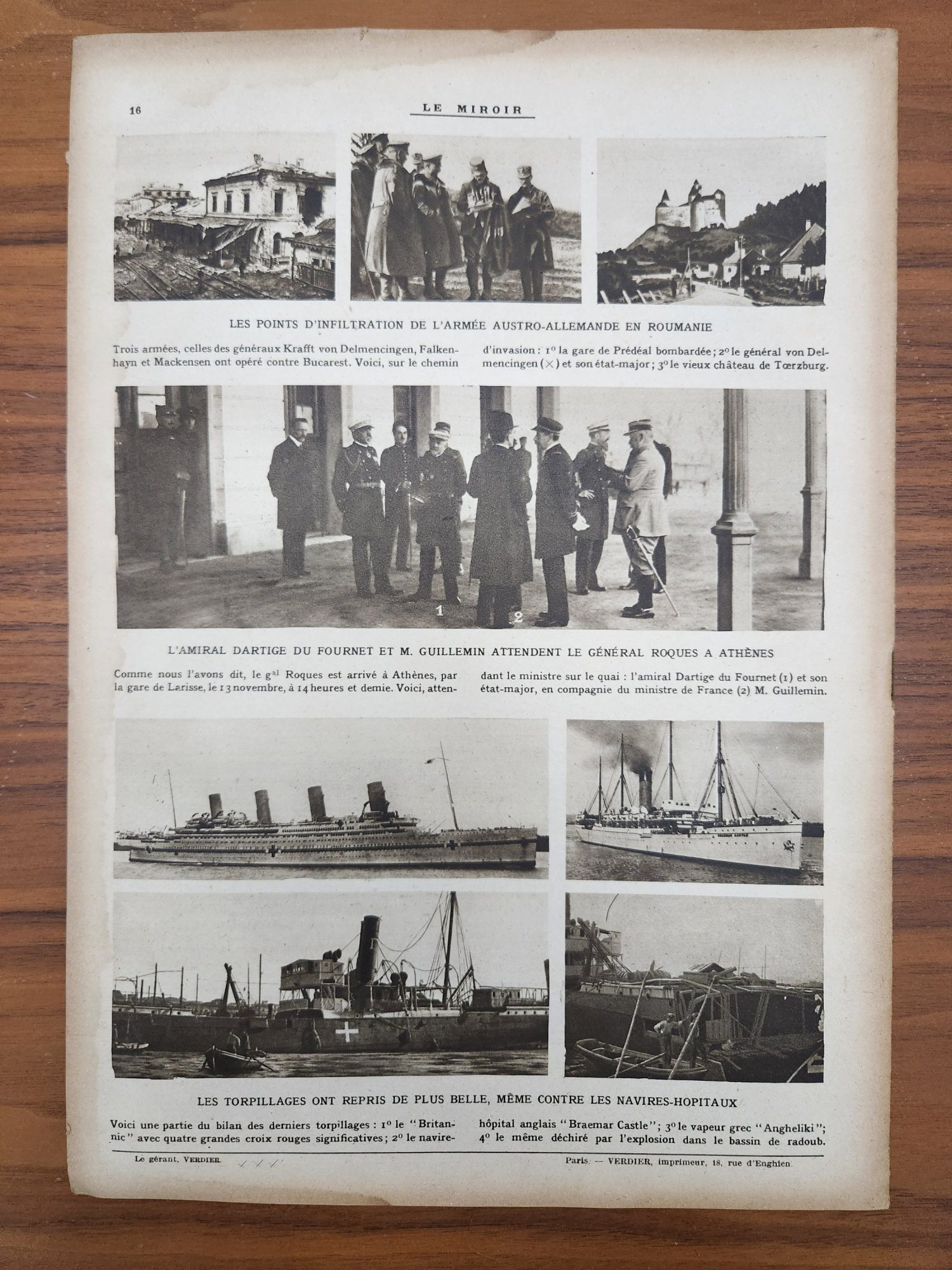 Le Miroir 1916 Tarih Dergisi Toplam 16 sayfa - Görsel 2