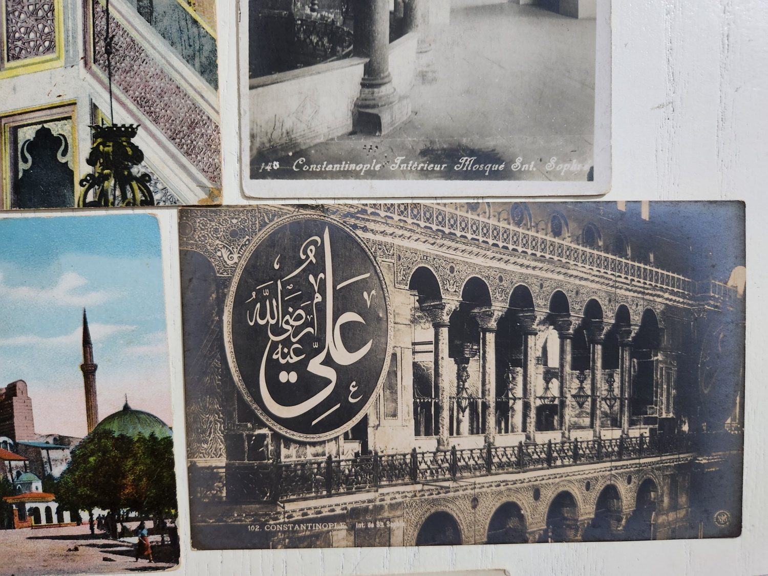 5 Adet Osmanlıca İstanbul Camileri Orijinal Osmanlı dönemine ait Osmanlıca - Görsel 4