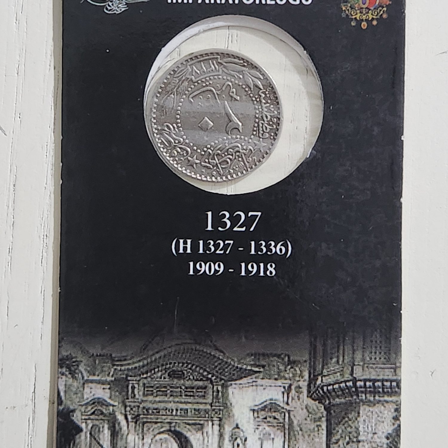 Osmanlı 20 Para Hatıra Kabında Nadir 1909 Tarihli