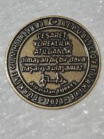 Alparslan Türkeş Pirinç Madalyon 3.5cm Çap - Görsel 2