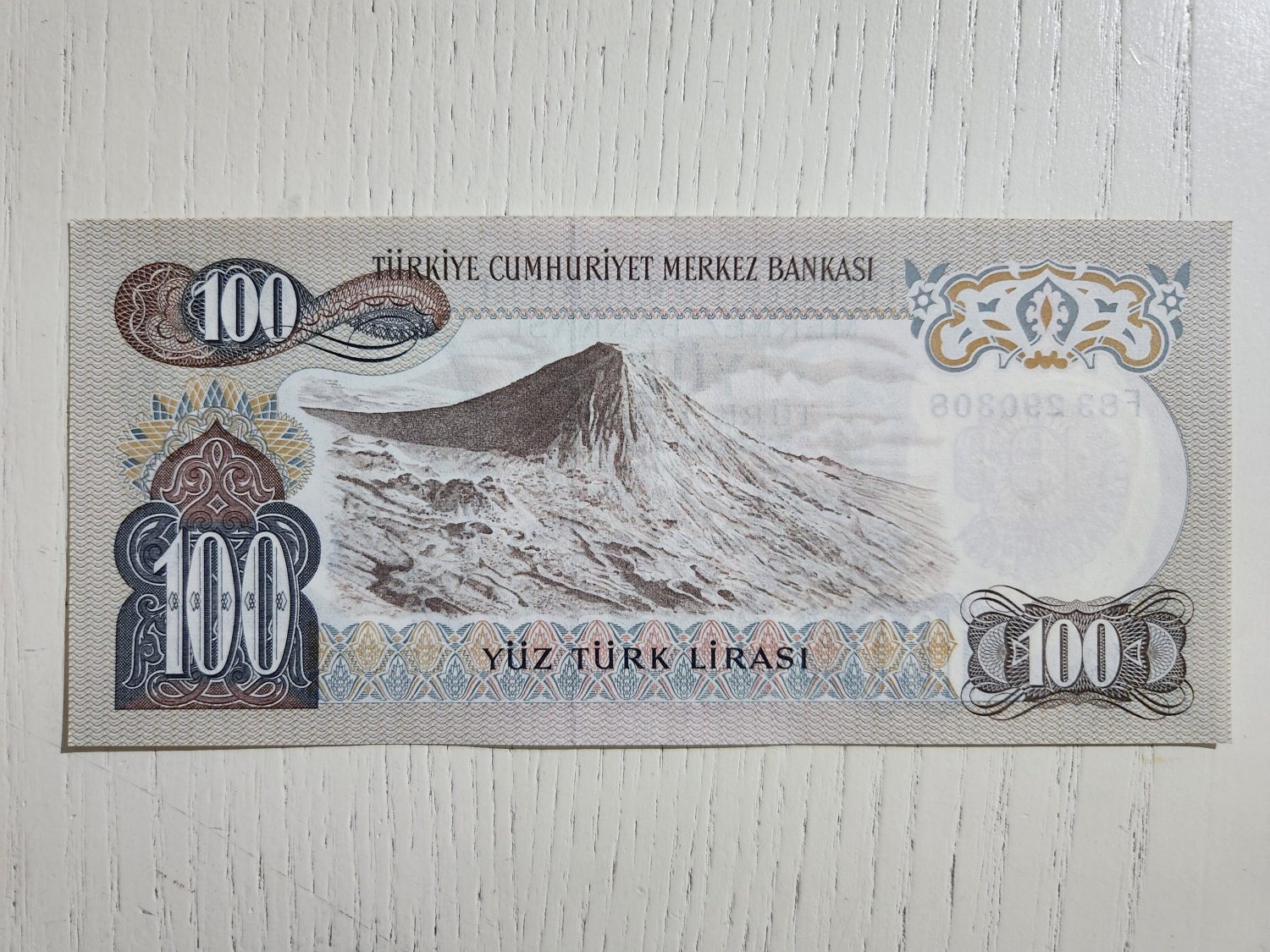 6.Emisyon 100 Lira Tertemiz Durumda - Görsel 2
