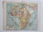 Osmanlıca Afrika Haritası 16x20cm Dönem