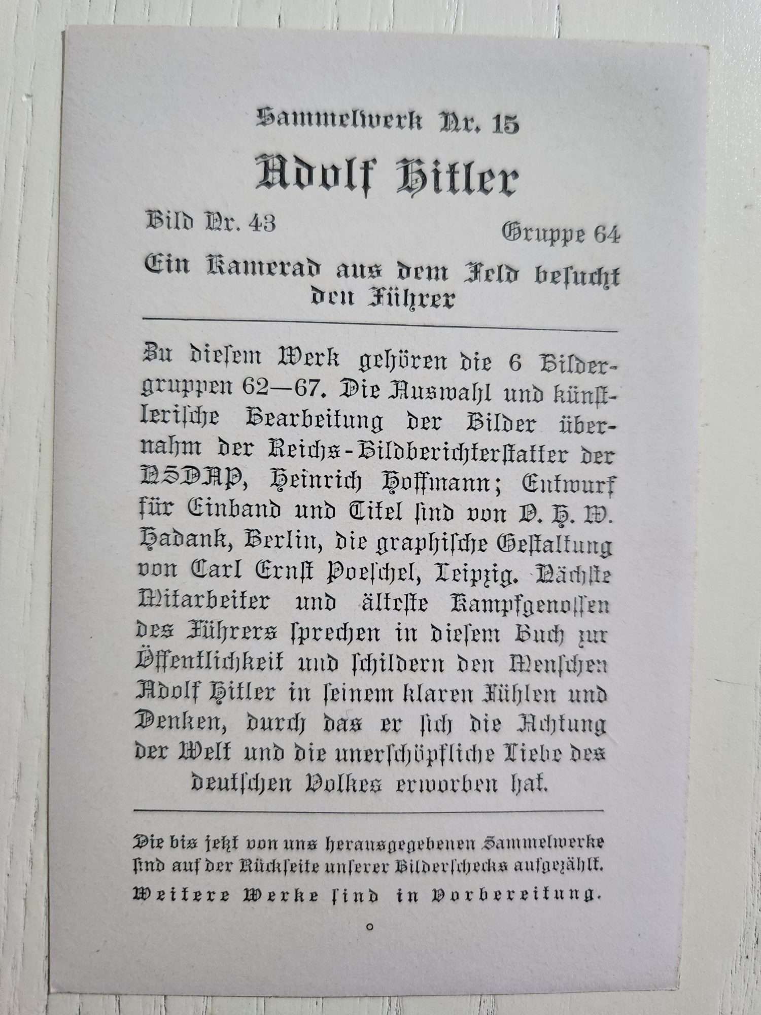 Almanya Nazi Dönem Resim Fotoĝraf Adolf Hitlere ait resim - Görsel 2