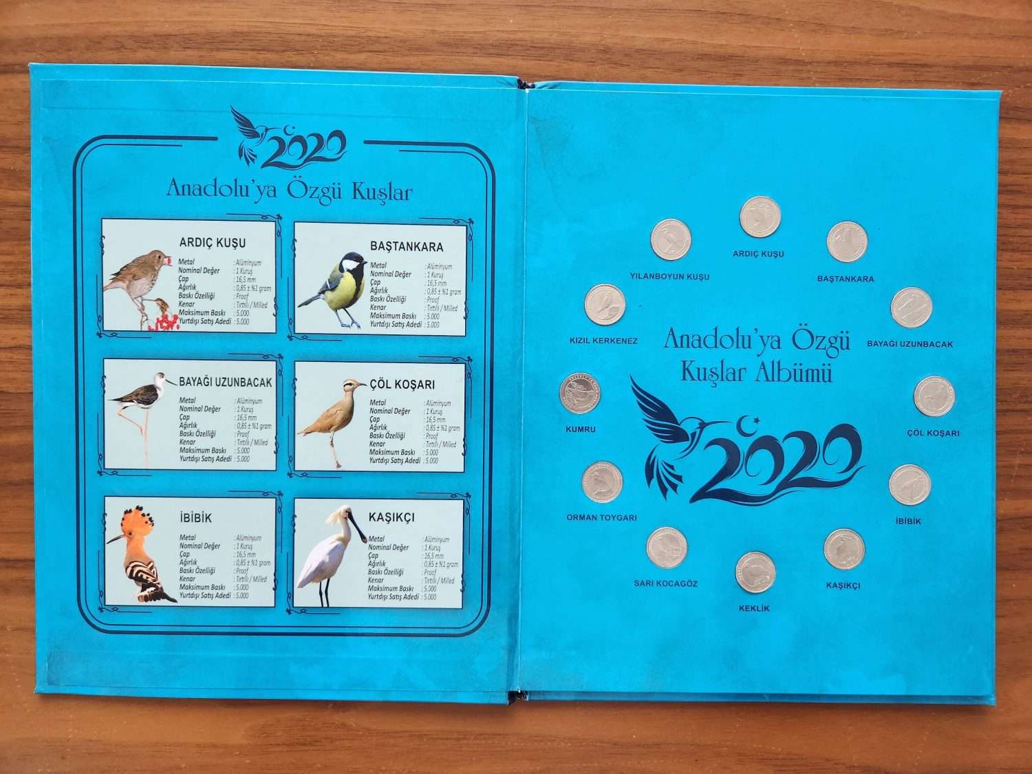 2020 Anadoluya Özgü Kuşlar Serisi Özel Baskı - Görsel 3