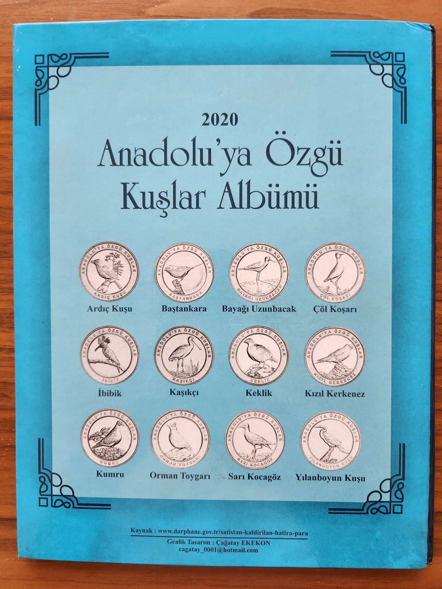 2020 Anadoluya Özgü Kuşlar Serisi Özel Baskı - Görsel 4