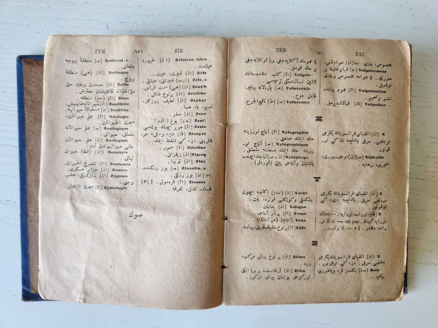 1887 tarihli Osmanlıca Fransızca sözlük - Görsel 2