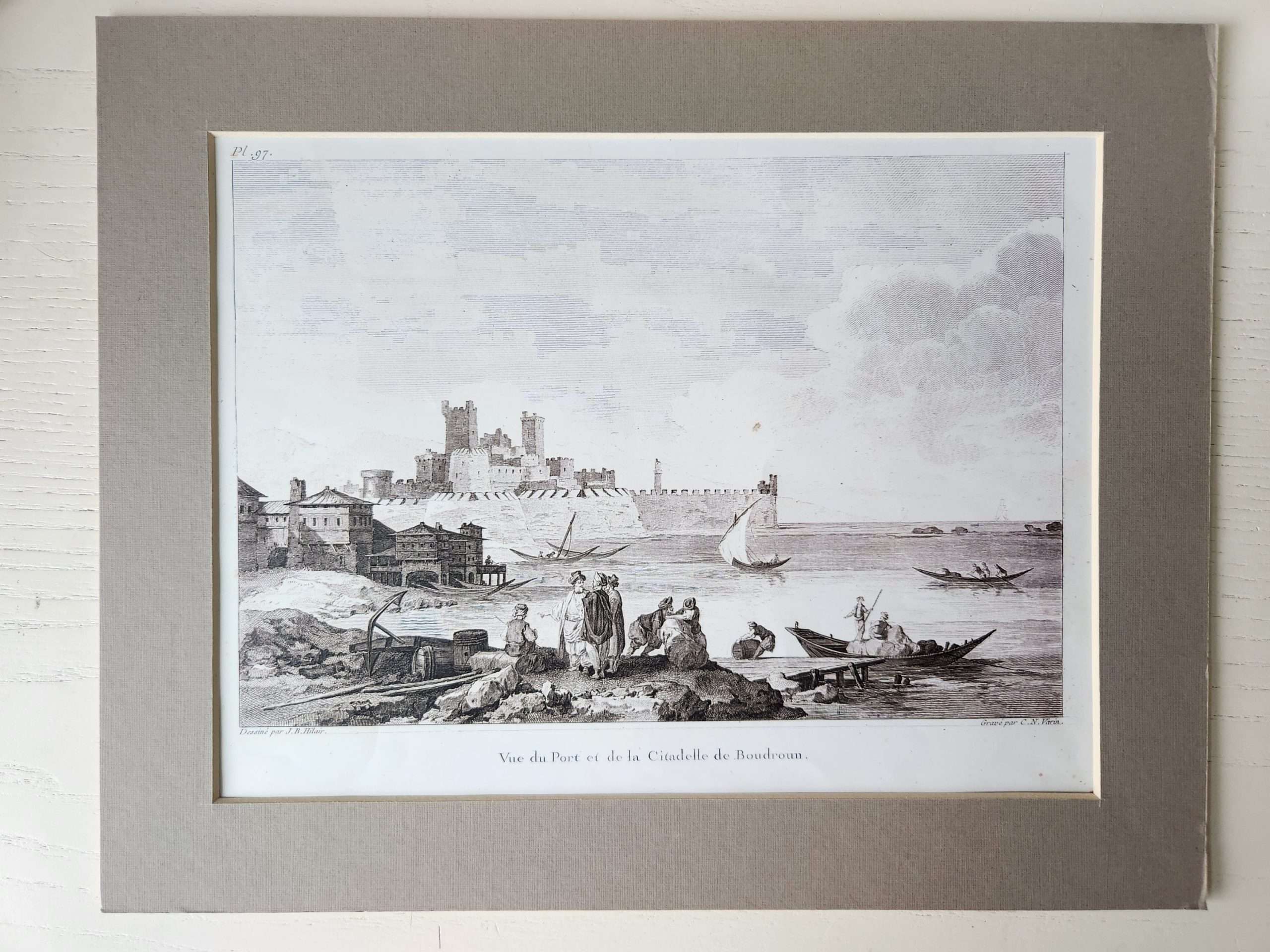 1000049096-scaled.jpg Bodrum Gravür Tablo 30x25cm Çerçevesiz 1782 tarihli - Görsel 1