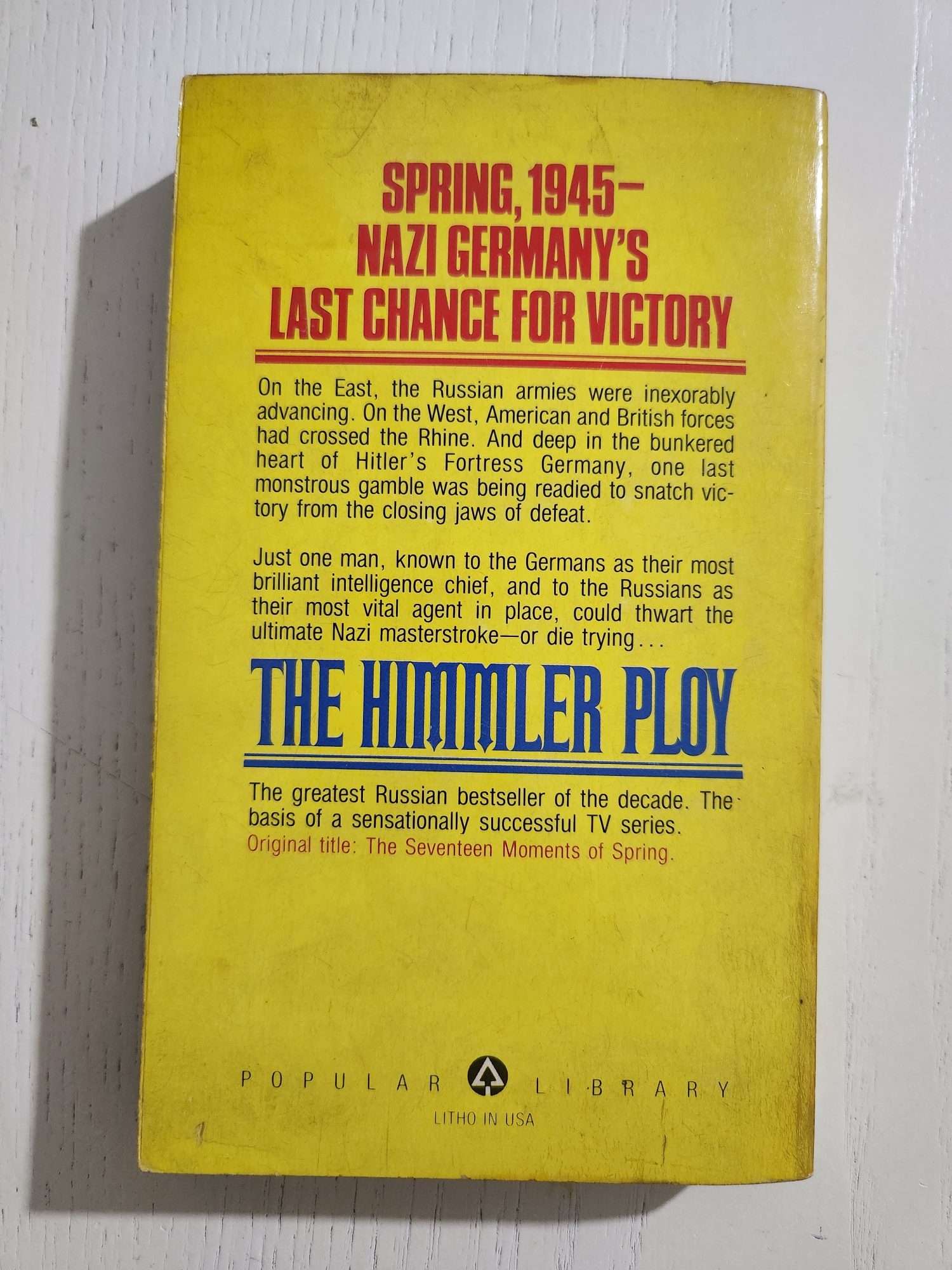 The Himmler Ploy Julian Semenov Kitap - Görsel 4