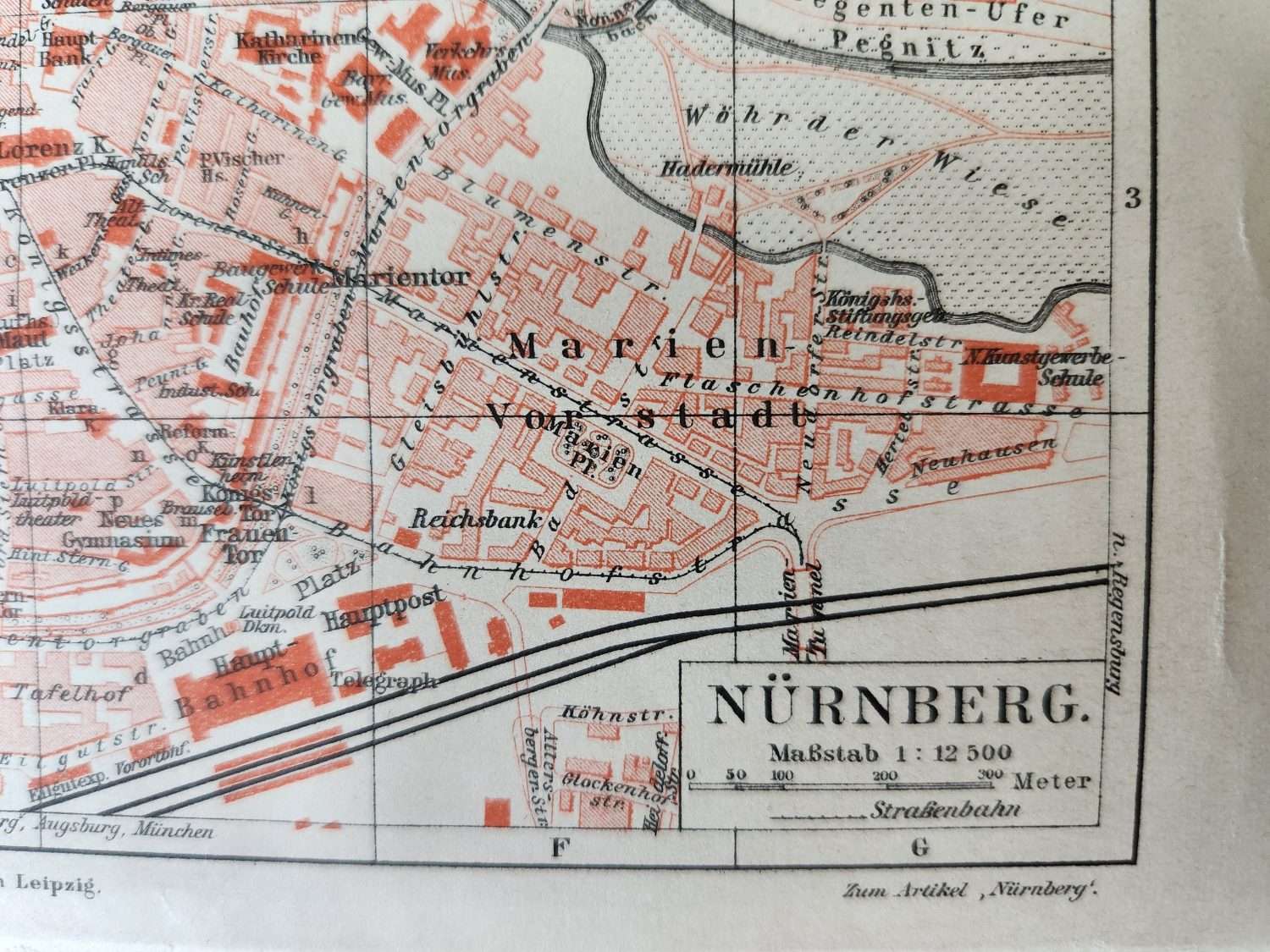 Nürnberg 1912 Tarihli Şehir Planı - Görsel 2
