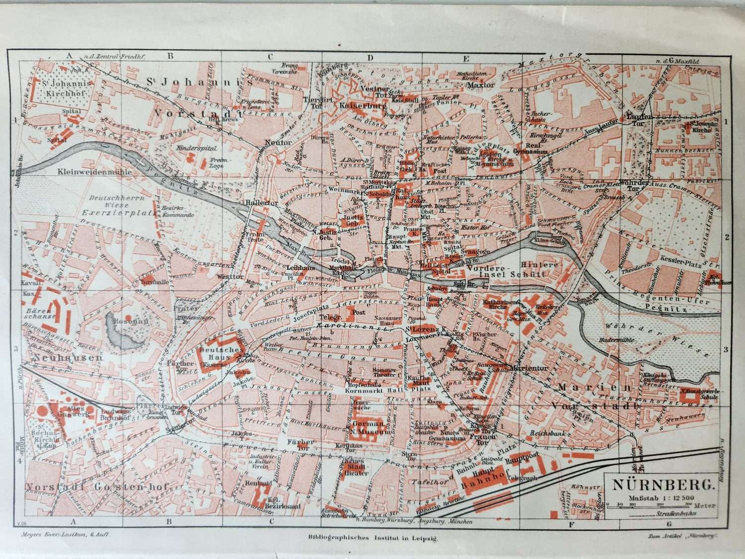 Nürnberg 1912 Tarihli Şehir Planı - Görsel 3