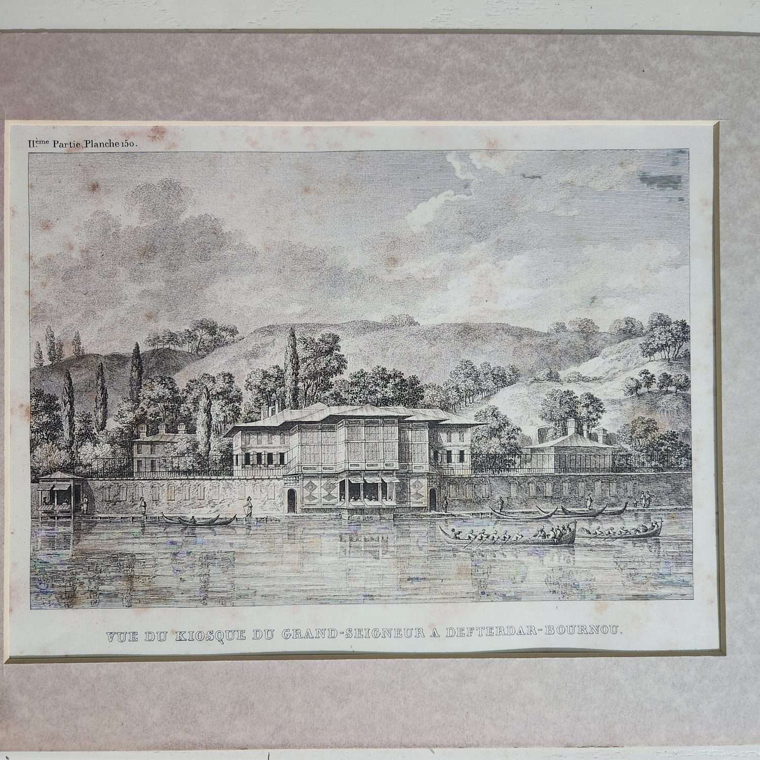 Bostancı Gravür Tablo 30x25cm Çerçevesiz
