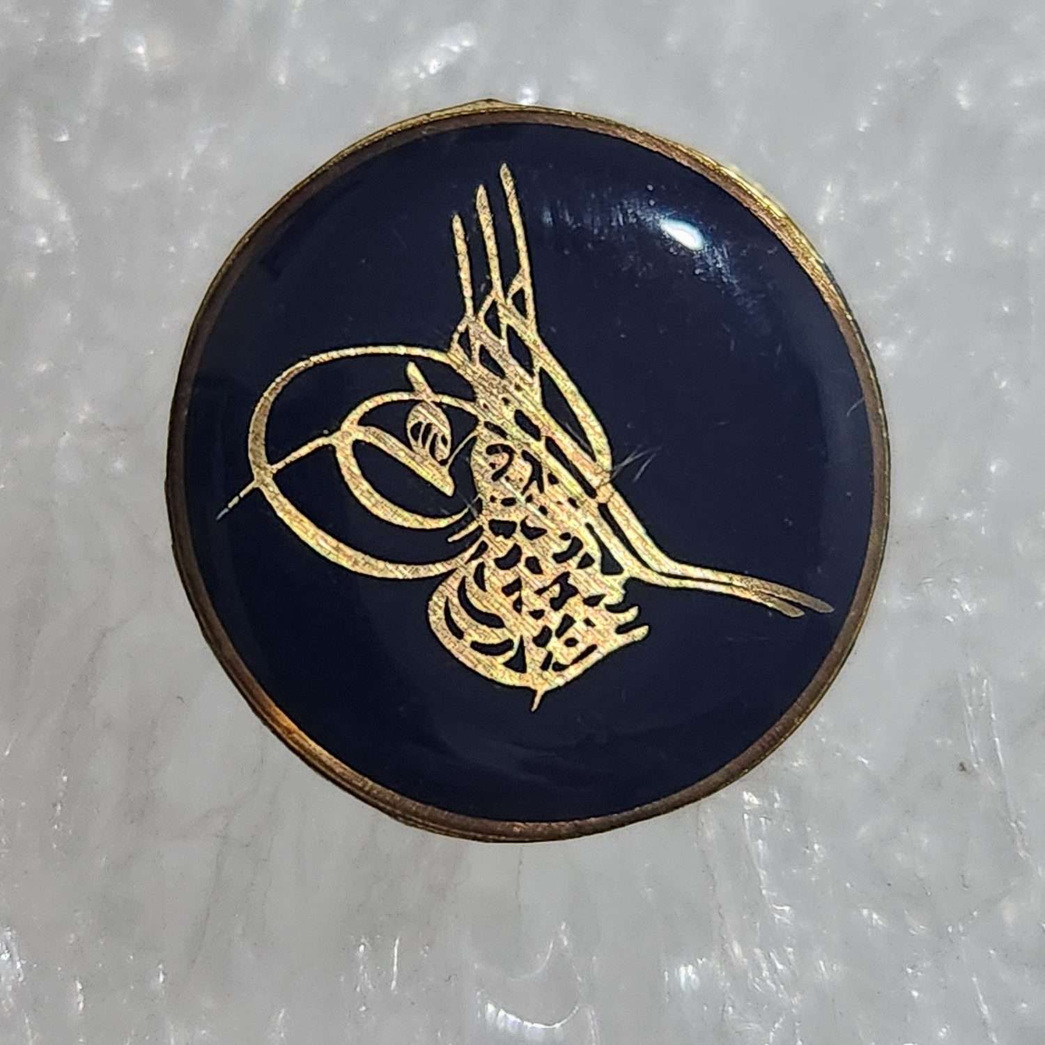 Osmanlı Tuğra Rozet Yakaya asma