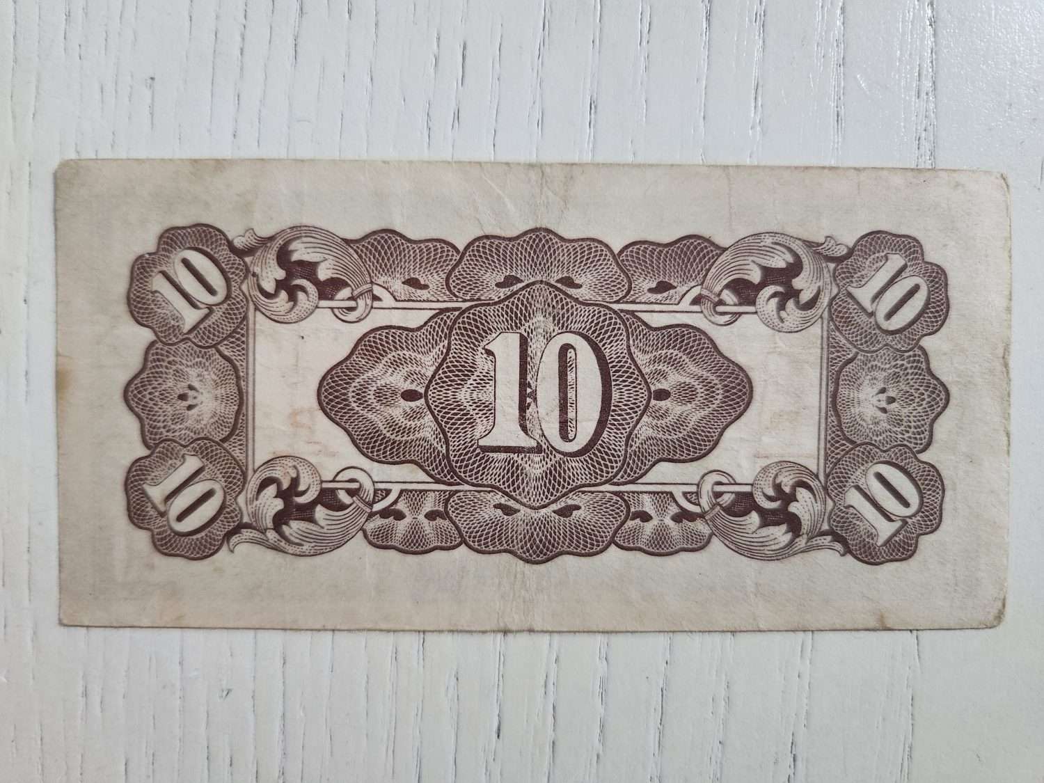 1942 Japonya İsgal Parası Nadir Temiz 10 Centavos - Görsel 2