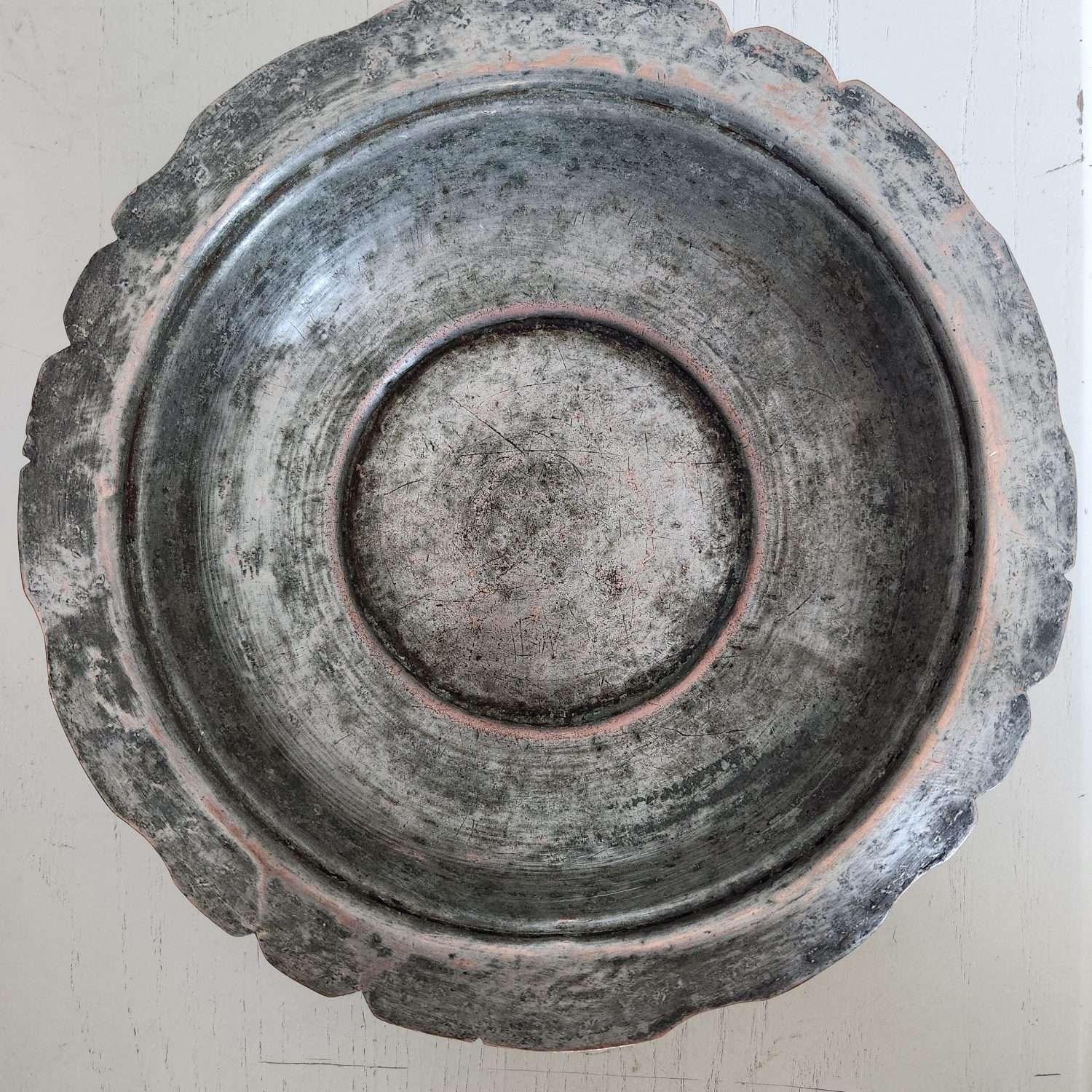 Osmanlı Dönem Bakır 22cm Tabak