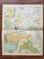 26x32cm Osmanlıca Türkiye Haritası