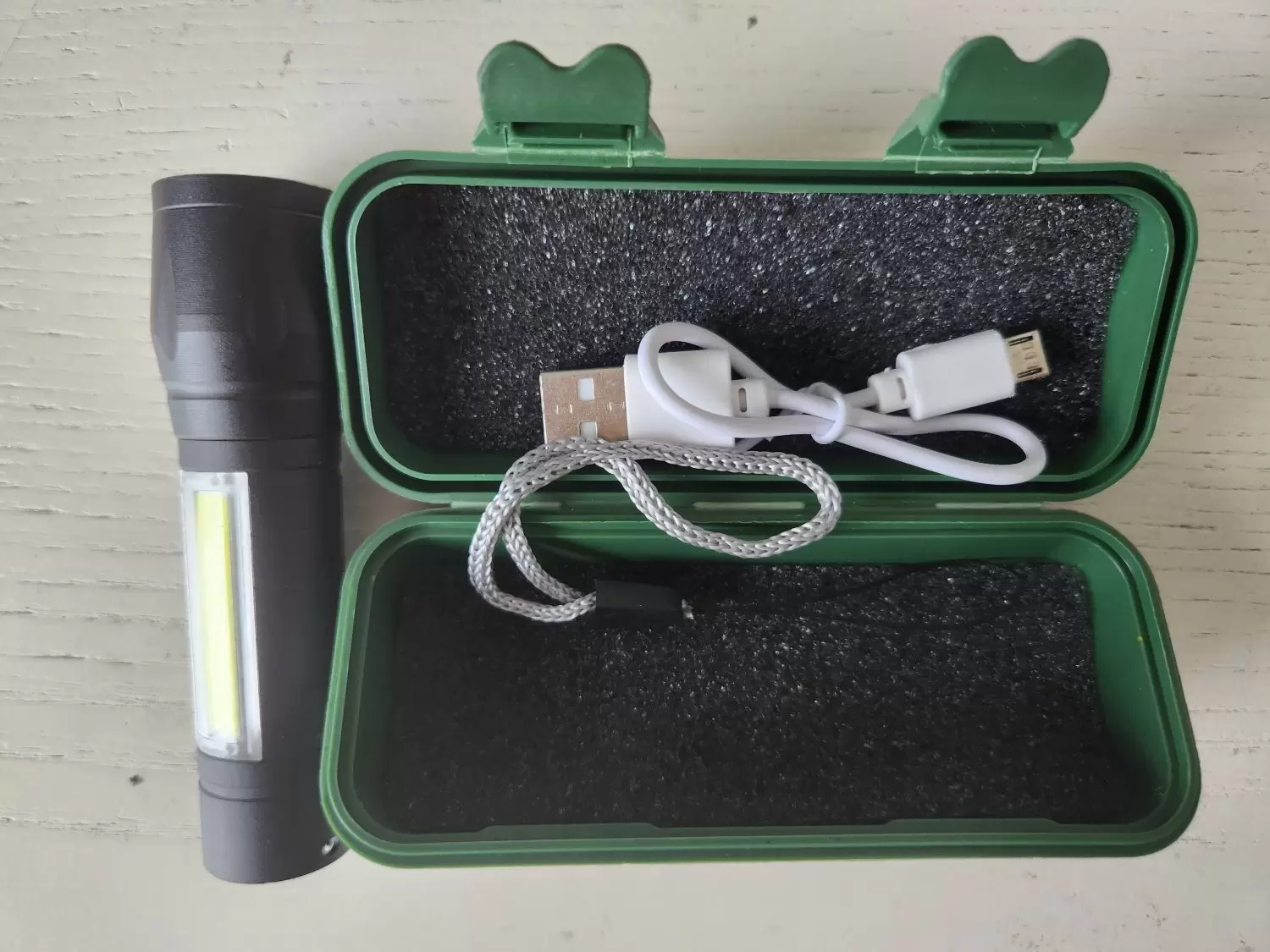 USB Șarjlı 3 Kademeli El Feneri Kamp - Görsel 2