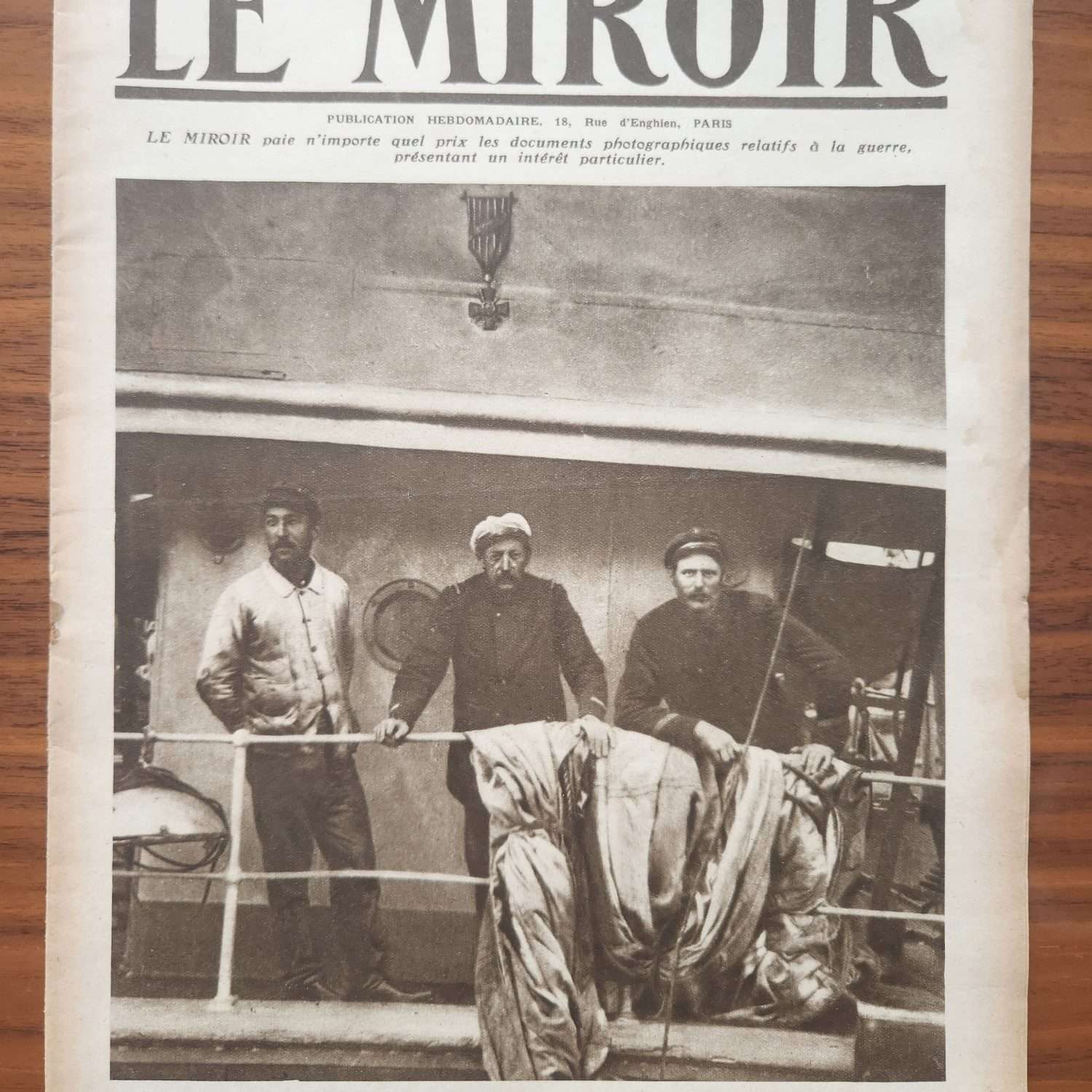 Le Miroir 1917 Tarih Dergisi 16 Sayfa Nadir